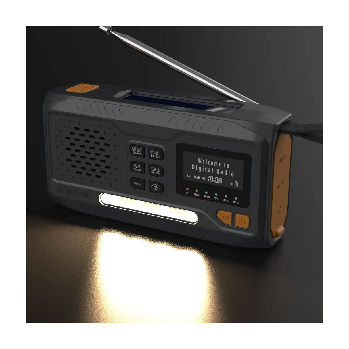 Sunny Hiker - DAB+/FM Nødradio m. Powerbank 5000 mAh fra Sunny Hiker - billede nr. 6 hos GrejFreak.dk