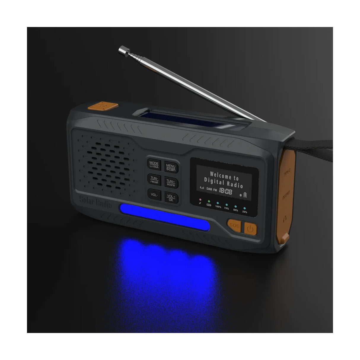 Sunny Hiker - DAB+/FM Nødradio m. Powerbank 5000 mAh fra Sunny Hiker - billede nr. 7 hos GrejFreak.dk