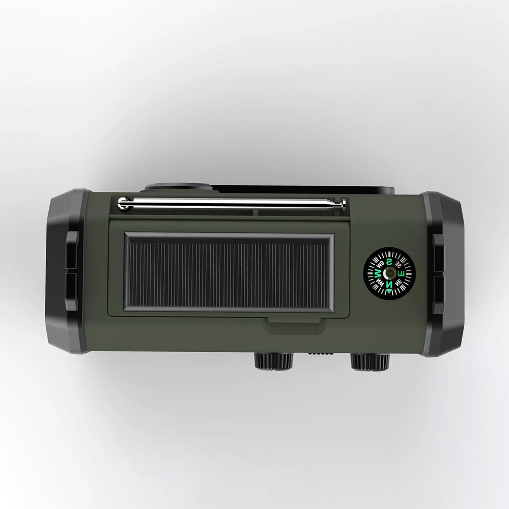 Sunny Hiker - Nødradio m. Powerbank 10.000 mAh // Grøn fra Sunny Hiker - billede nr. 4 hos GrejFreak.dk