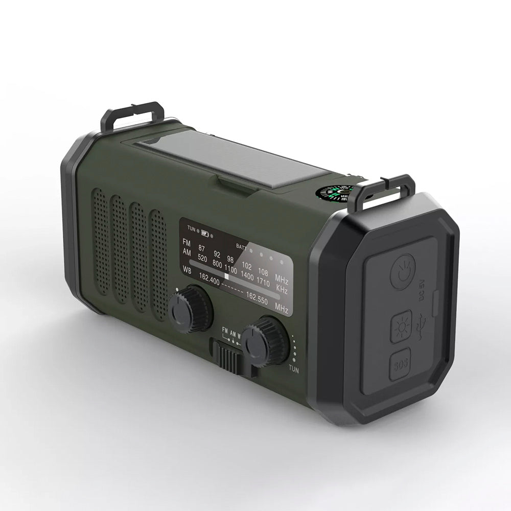 Sunny Hiker - Nødradio m. Powerbank 10.000 mAh // Grøn fra Sunny Hiker - billede nr. 5 hos GrejFreak.dk