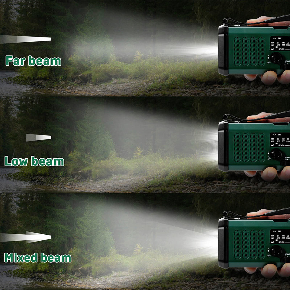 Sunny Hiker - Nødradio m. Powerbank 10.000 mAh // Sort fra Sunny Hiker - billede nr. 3 hos GrejFreak.dk