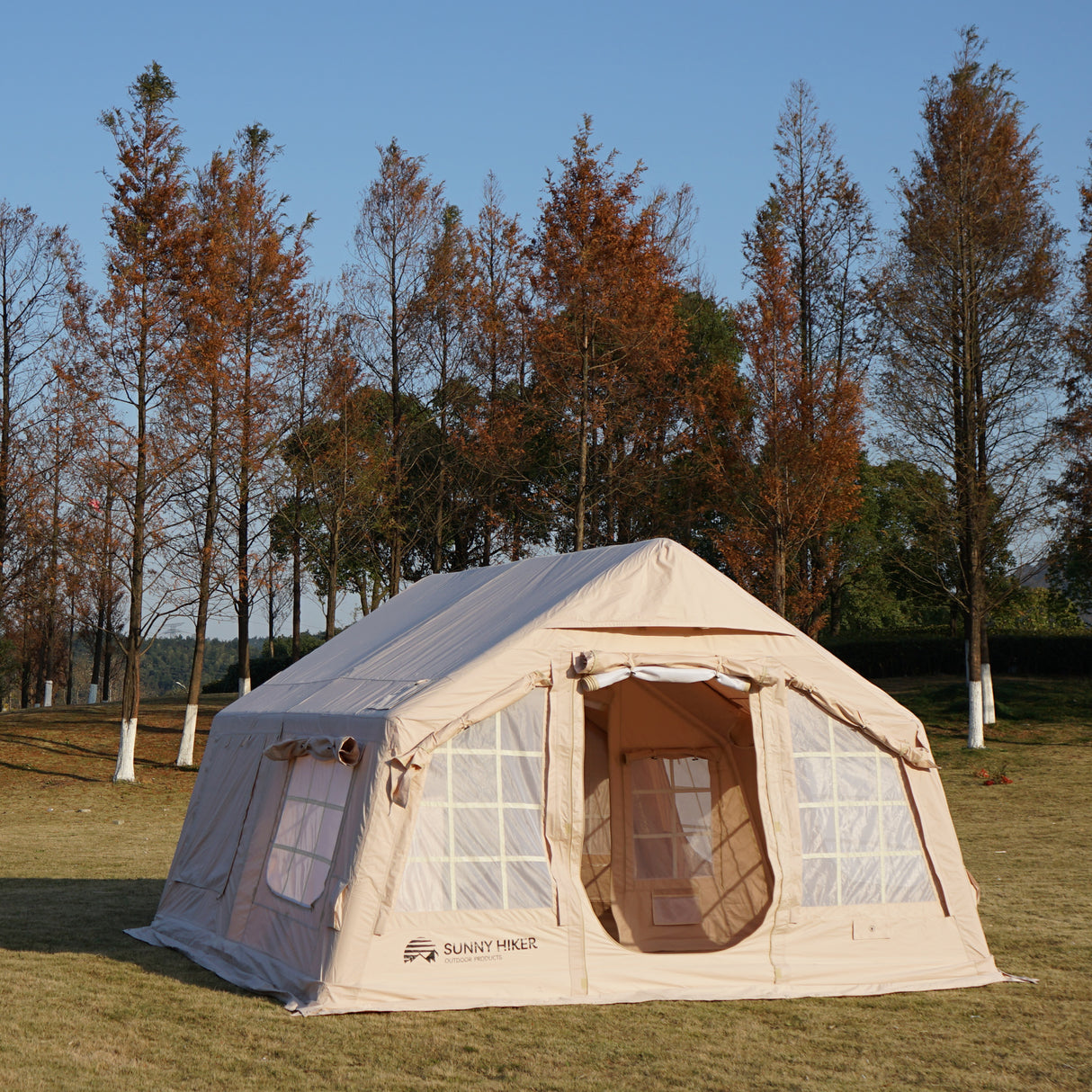 Sunny Hiker - Oppustelig Cabin Bomuld 8-personers Telt fra Sunny Hiker - billede nr. 3 hos GrejFreak.dk