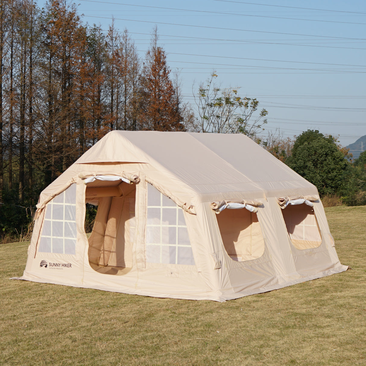 Sunny Hiker - Oppustelig Cabin Bomuld 8-personers Telt fra Sunny Hiker - billede nr. 4 hos GrejFreak.dk