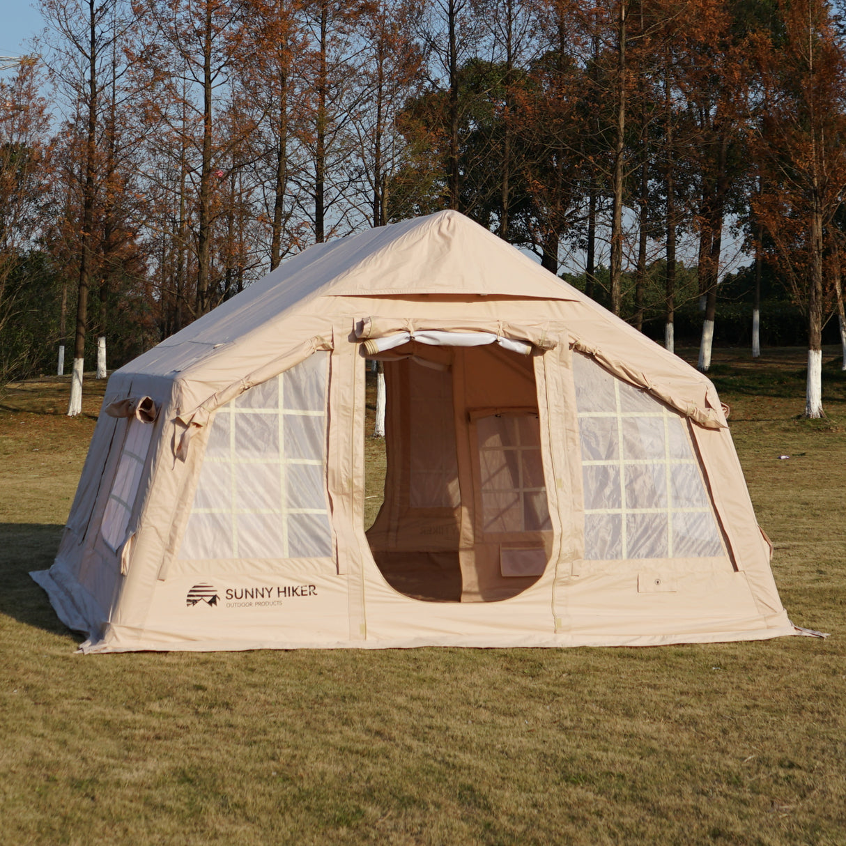 Sunny Hiker - Oppustelig Cabin Bomuld 8-personers Telt fra Sunny Hiker - billede nr. 5 hos GrejFreak.dk