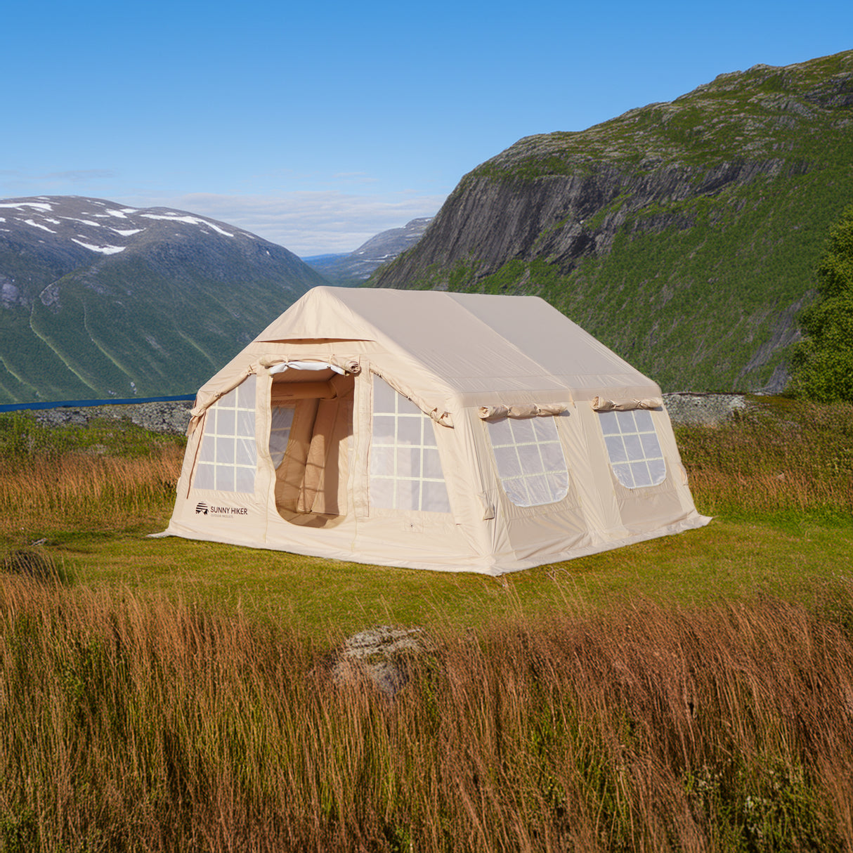 Sunny Hiker - Oppustelig Cabin Bomuld 8-personers Telt fra Sunny Hiker - billede nr. 6 hos GrejFreak.dk