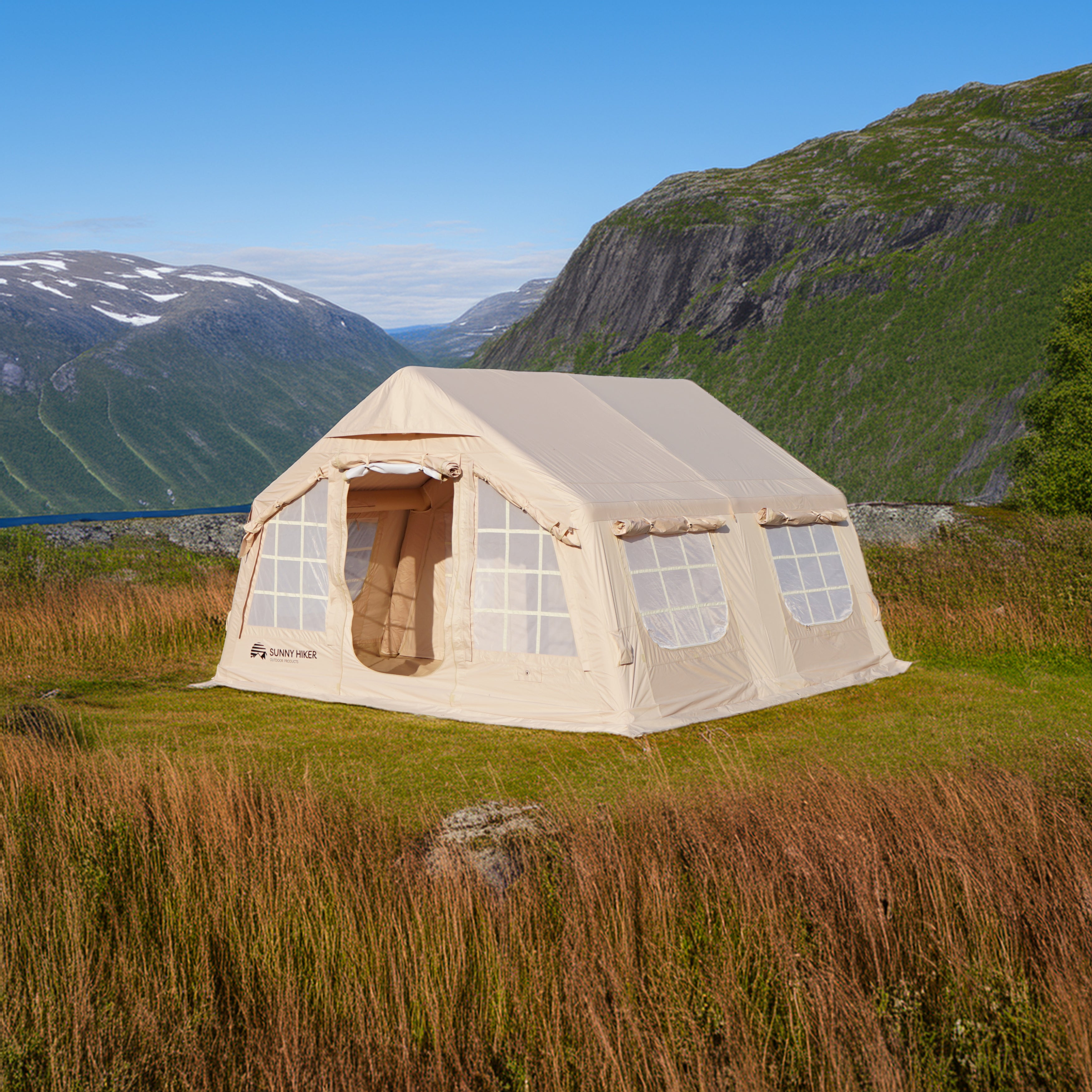 Sunny Hiker - Oppustelig Cabin Bomuld 8-personers Telt fra Sunny Hiker - billede nr. 6 hos GrejFreak.dk