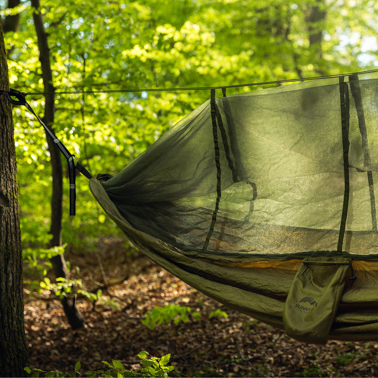 Sunny Hiker - Suspender Dobbelthængekøje m. Myggenet fra Sunny Hiker - billede nr. 5 hos GrejFreak.dk