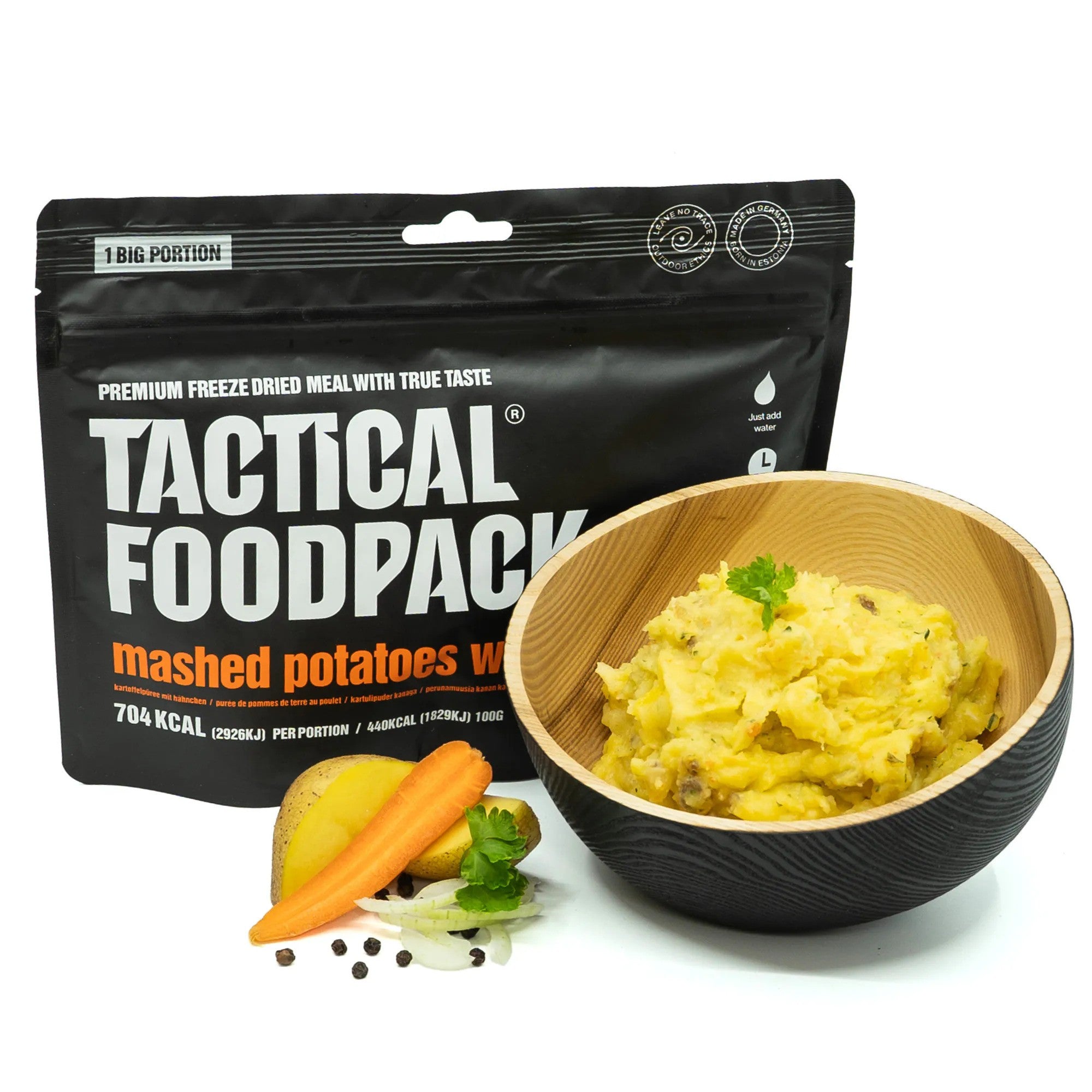 Tactical Foodpack - Kartoffelmos Med Kylling, 506 Kcal fra Tactical Foodpack - billede nr. 1 hos GrejFreak.dk