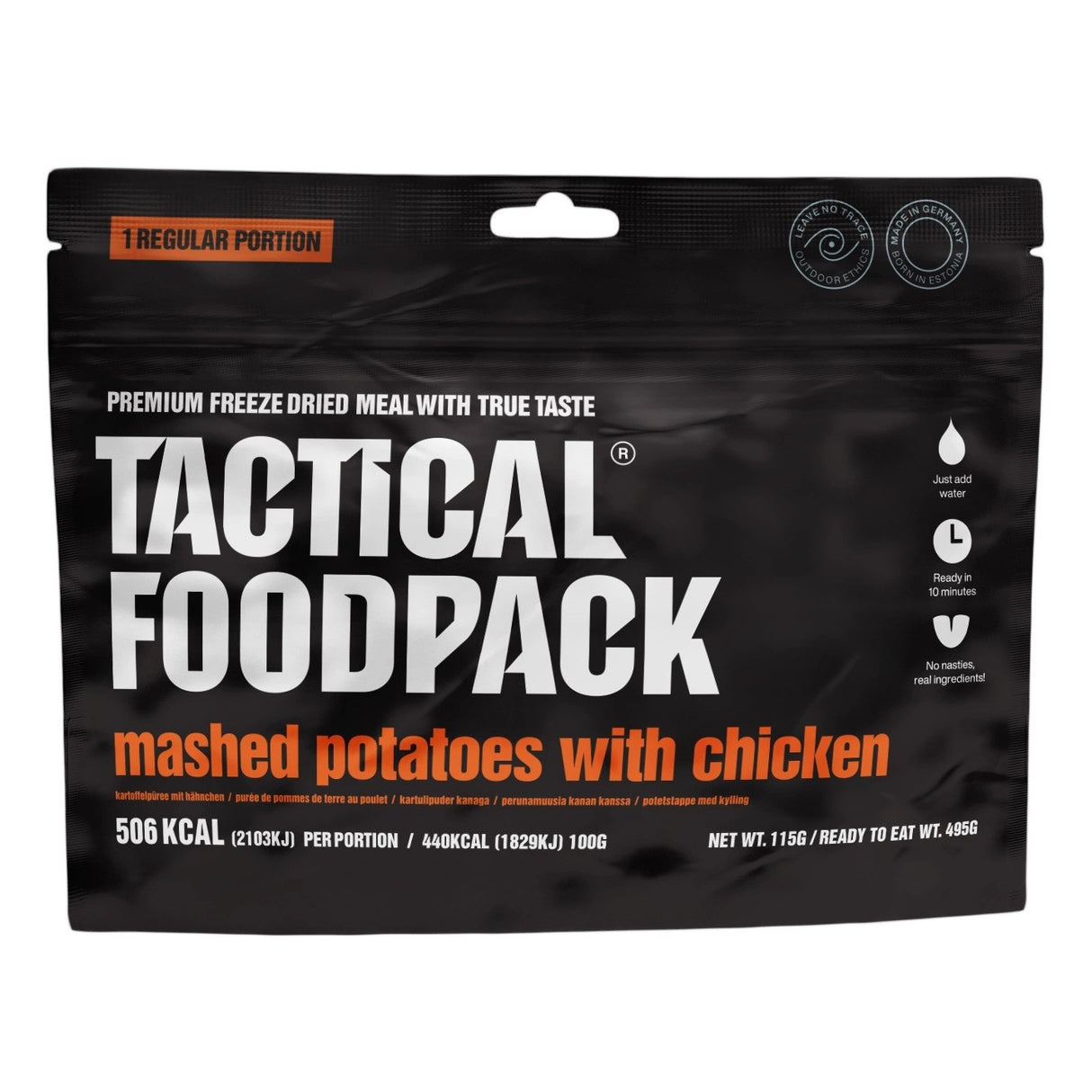 Tactical Foodpack - Kartoffelmos Med Kylling, 506 Kcal fra Tactical Foodpack - billede nr. 2 hos GrejFreak.dk