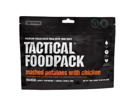 Tactical Foodpack - Kartoffelmos med Kylling - Stor Portion, 704 Kcal fra Tactical Foodpack - billede nr. 1 hos GrejFreak.dk