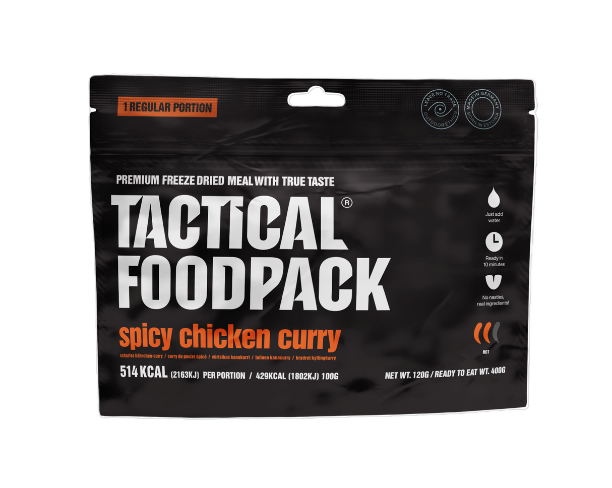 Tactical Foodpack - Krydret Kylling I Karry, 514 Kcal fra Tactical Foodpack - billede nr. 1 hos GrejFreak.dk