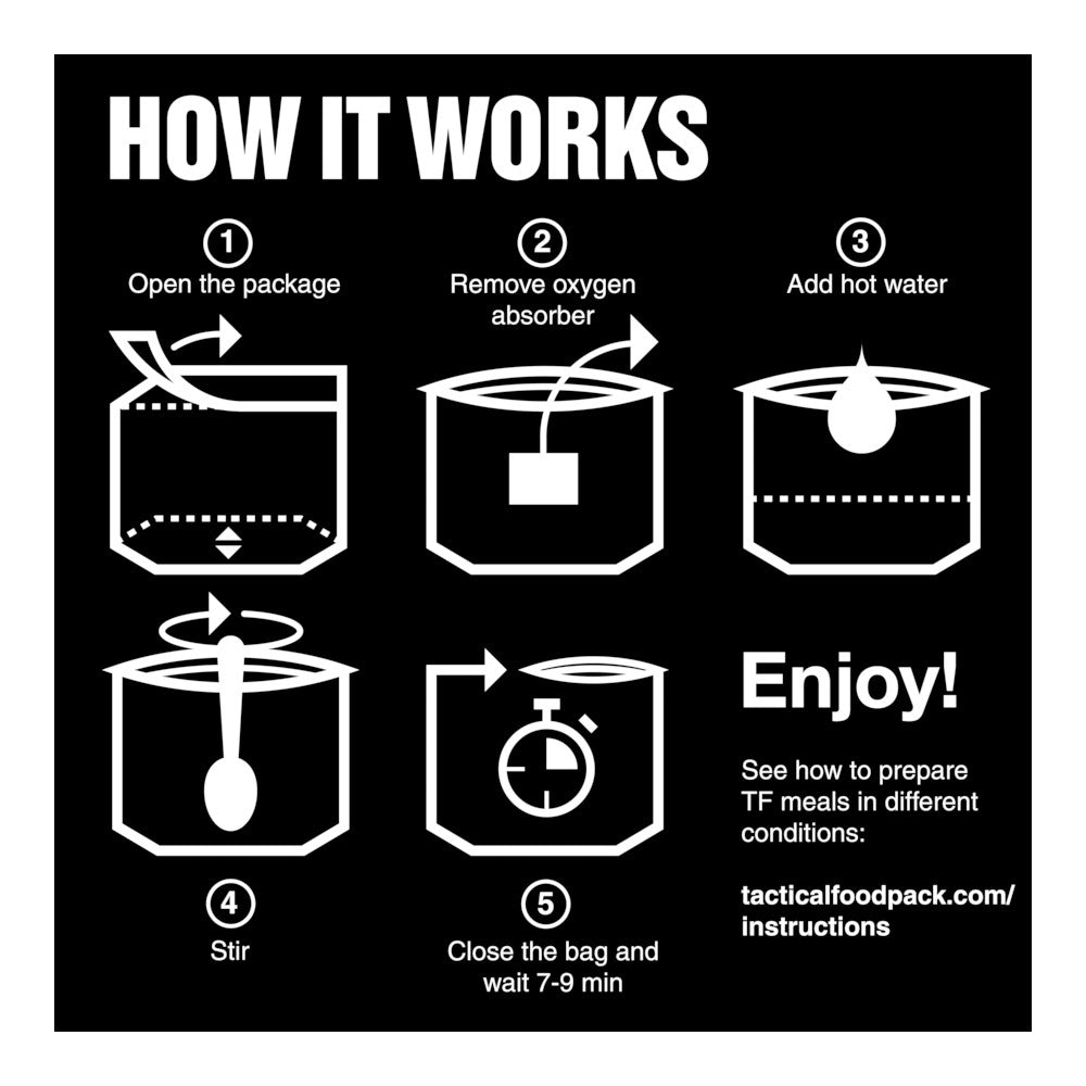 Tactical Foodpack - Risbudding Med Bær (425 Kcal) fra Tactical Foodpack - billede nr. 5 hos GrejFreak.dk