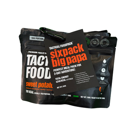 Tactical Foodpack - Sixpack Big Papa Feltration, 6 måltider, 4.249 Kcal fra Tactical Foodpack - billede nr. 1 hos GrejFreak.dk