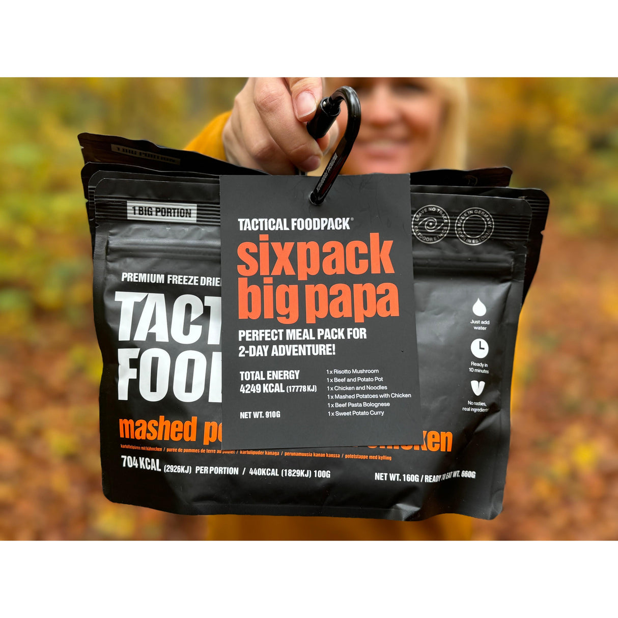 Tactical Foodpack - Sixpack Big Papa Feltration, 6 måltider, 4.249 Kcal fra Tactical Foodpack - billede nr. 4 hos GrejFreak.dk