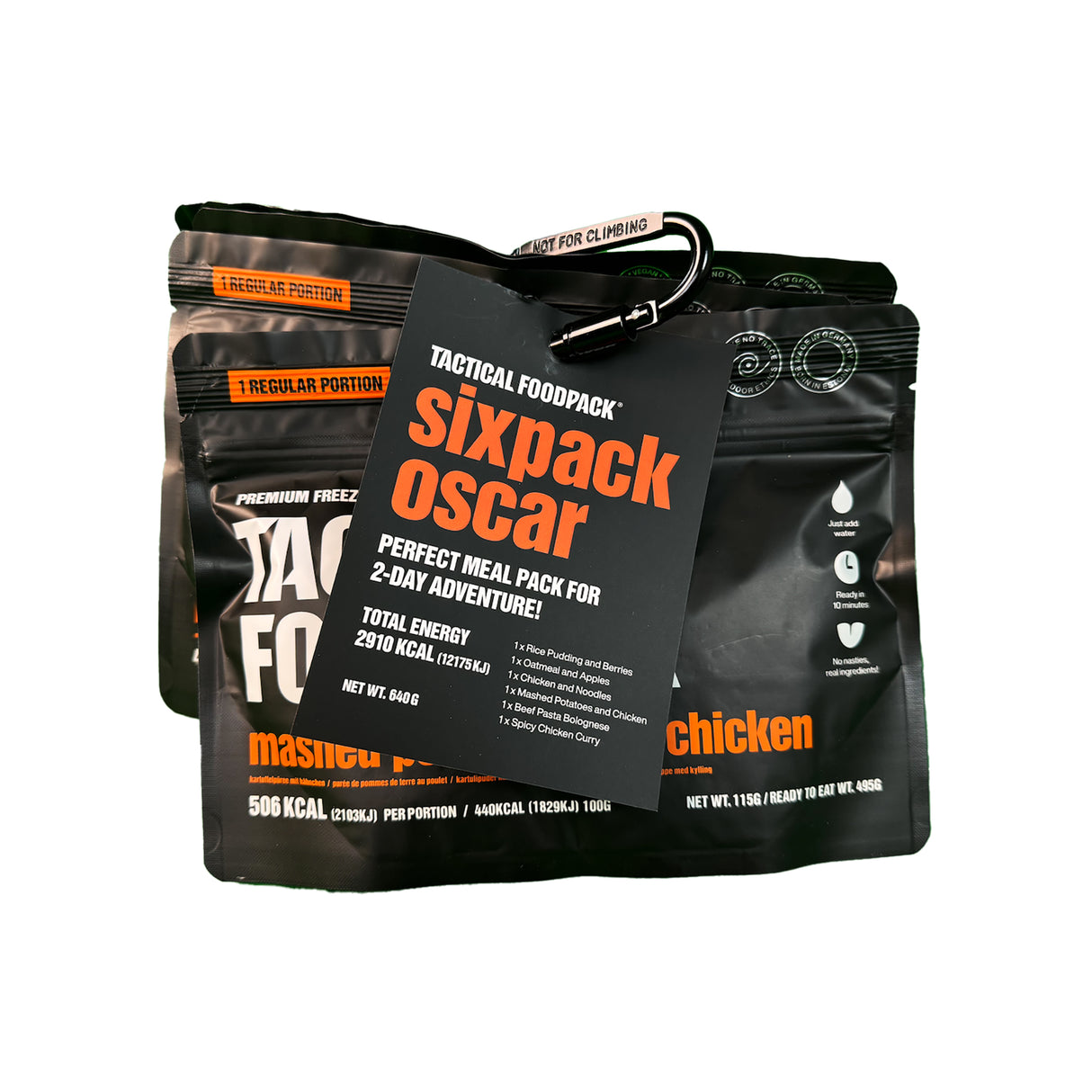 Tactical Foodpack - Sixpack Oscar Feltration, 6 måltider, 2.910 Kcal fra Tactical Foodpack - billede nr. 1 hos GrejFreak.dk