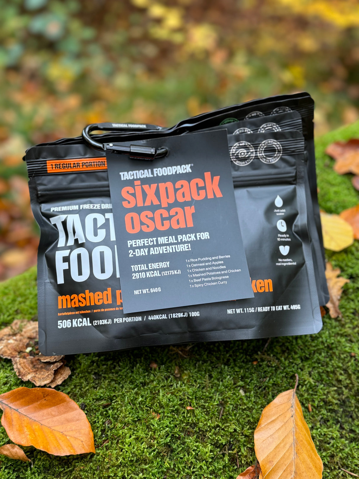 Tactical Foodpack - Sixpack Oscar Feltration, 6 måltider, 2.910 Kcal fra Tactical Foodpack - billede nr. 3 hos GrejFreak.dk