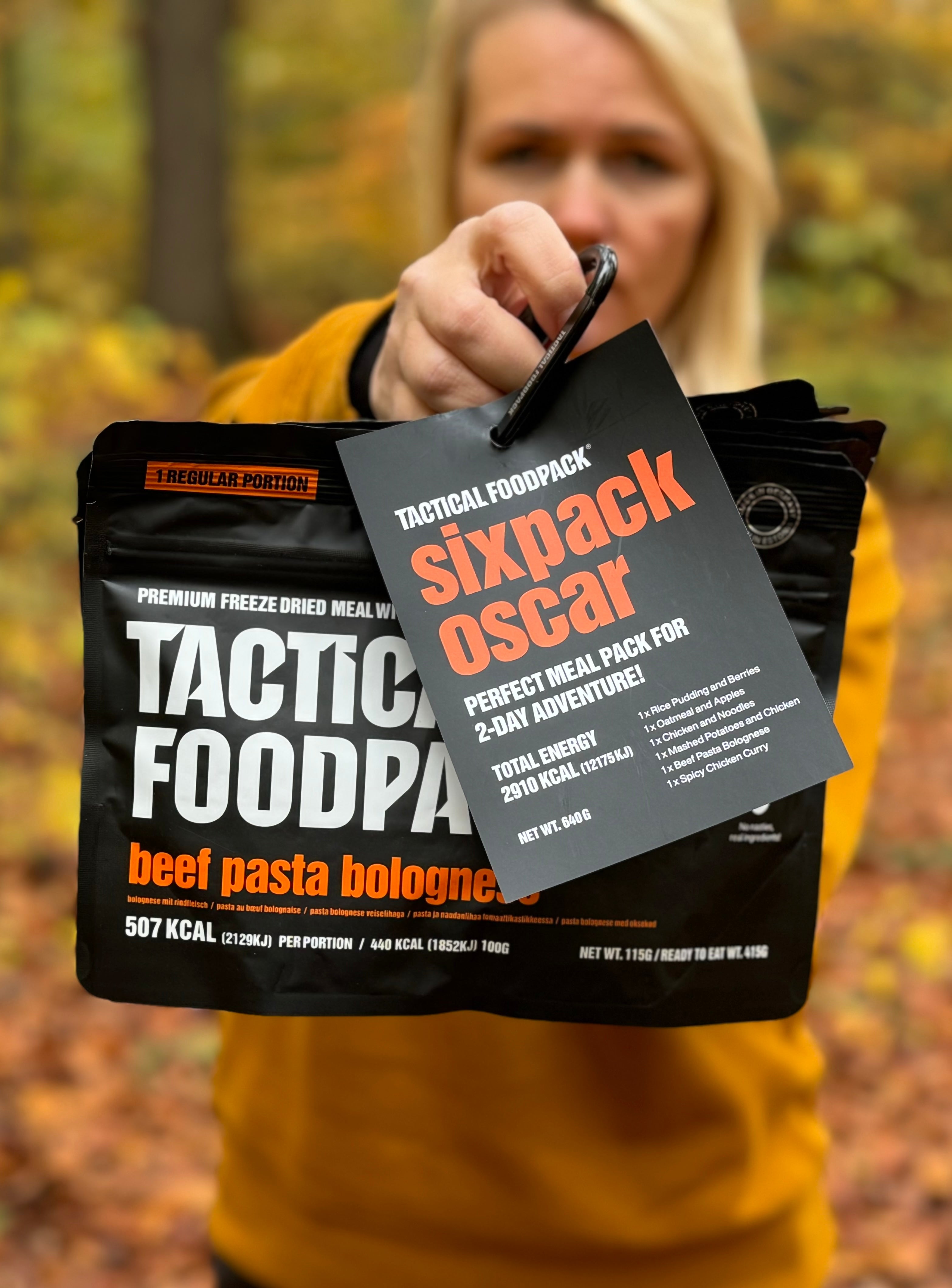 Tactical Foodpack - Sixpack Oscar Feltration, 6 måltider, 2.910 Kcal fra Tactical Foodpack - billede nr. 4 hos GrejFreak.dk