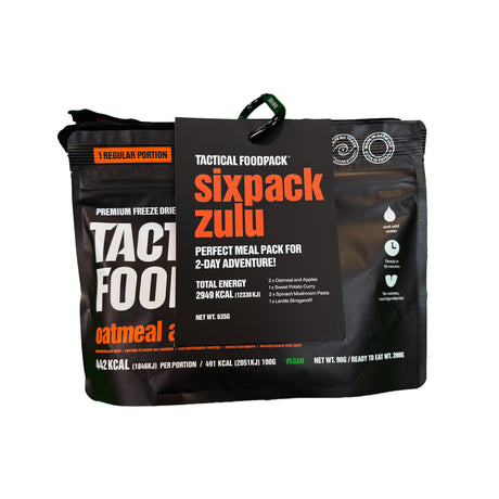 Tactical Foodpack - Sixpack Zulu Feltration, 6 måltider, 2.949 Kcal fra Tactical Foodpack - billede nr. 1 hos GrejFreak.dk
