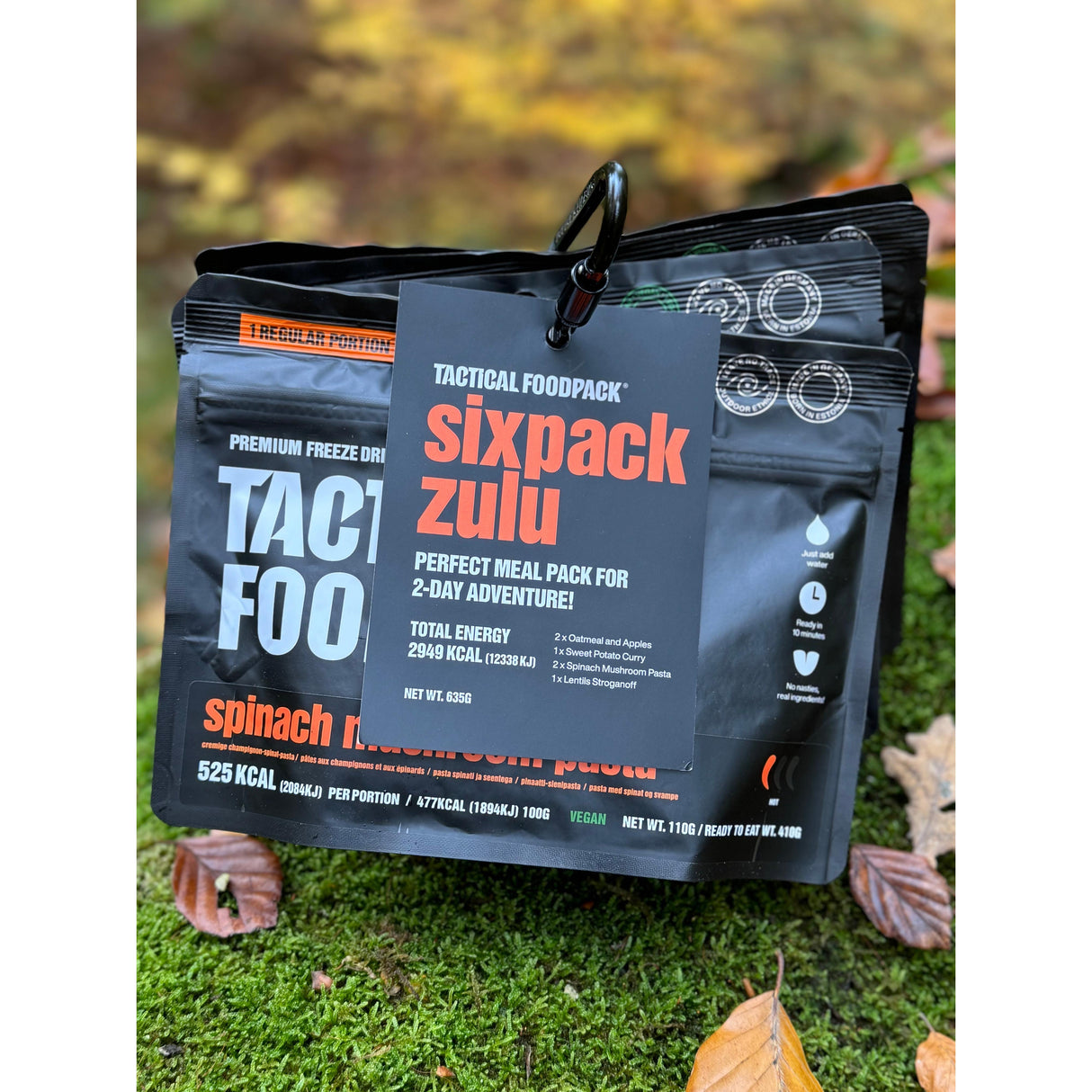 Tactical Foodpack - Sixpack Zulu Feltration, 6 måltider, 2.949 Kcal fra Tactical Foodpack - billede nr. 2 hos GrejFreak.dk