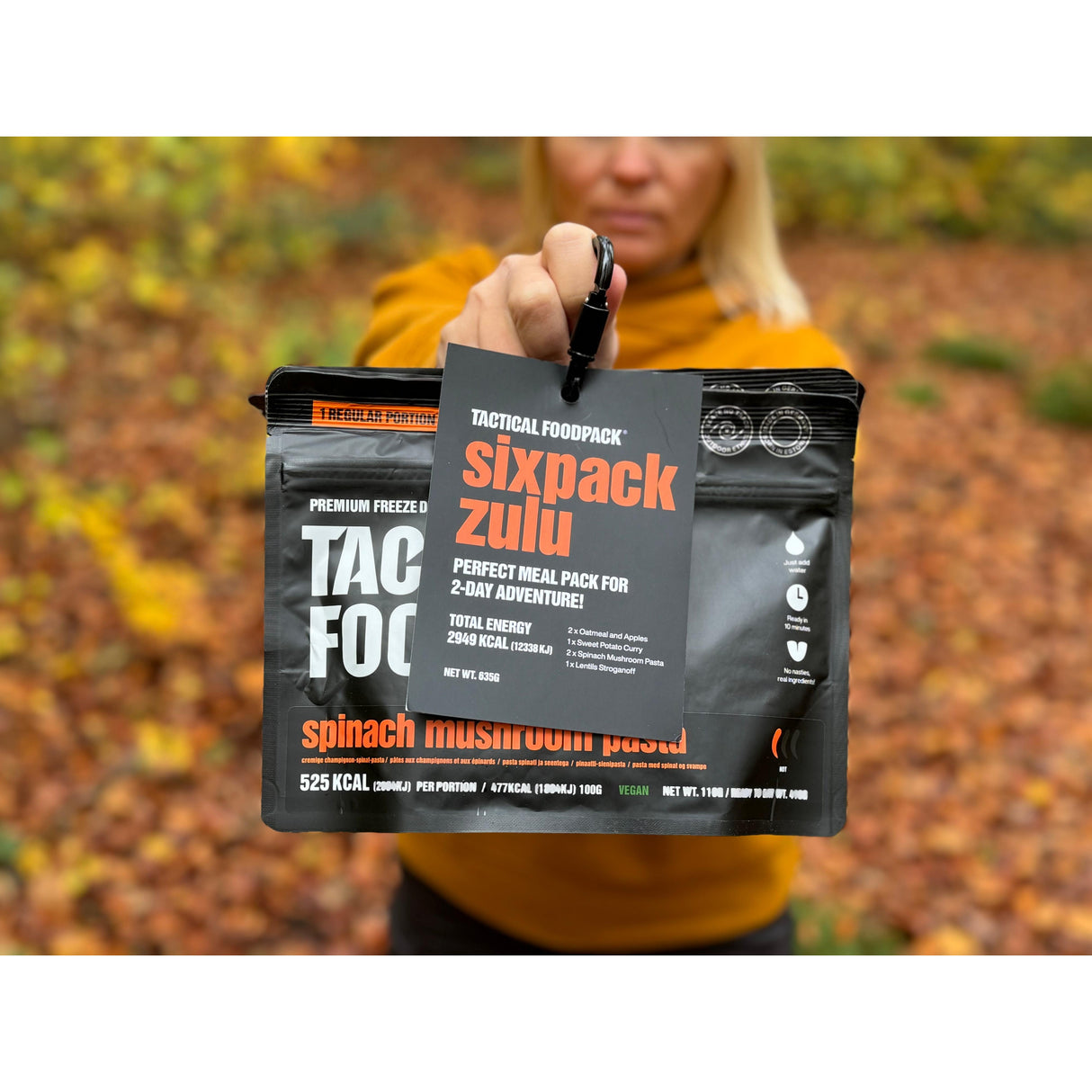 Tactical Foodpack - Sixpack Zulu Feltration, 6 måltider, 2.949 Kcal fra Tactical Foodpack - billede nr. 4 hos GrejFreak.dk