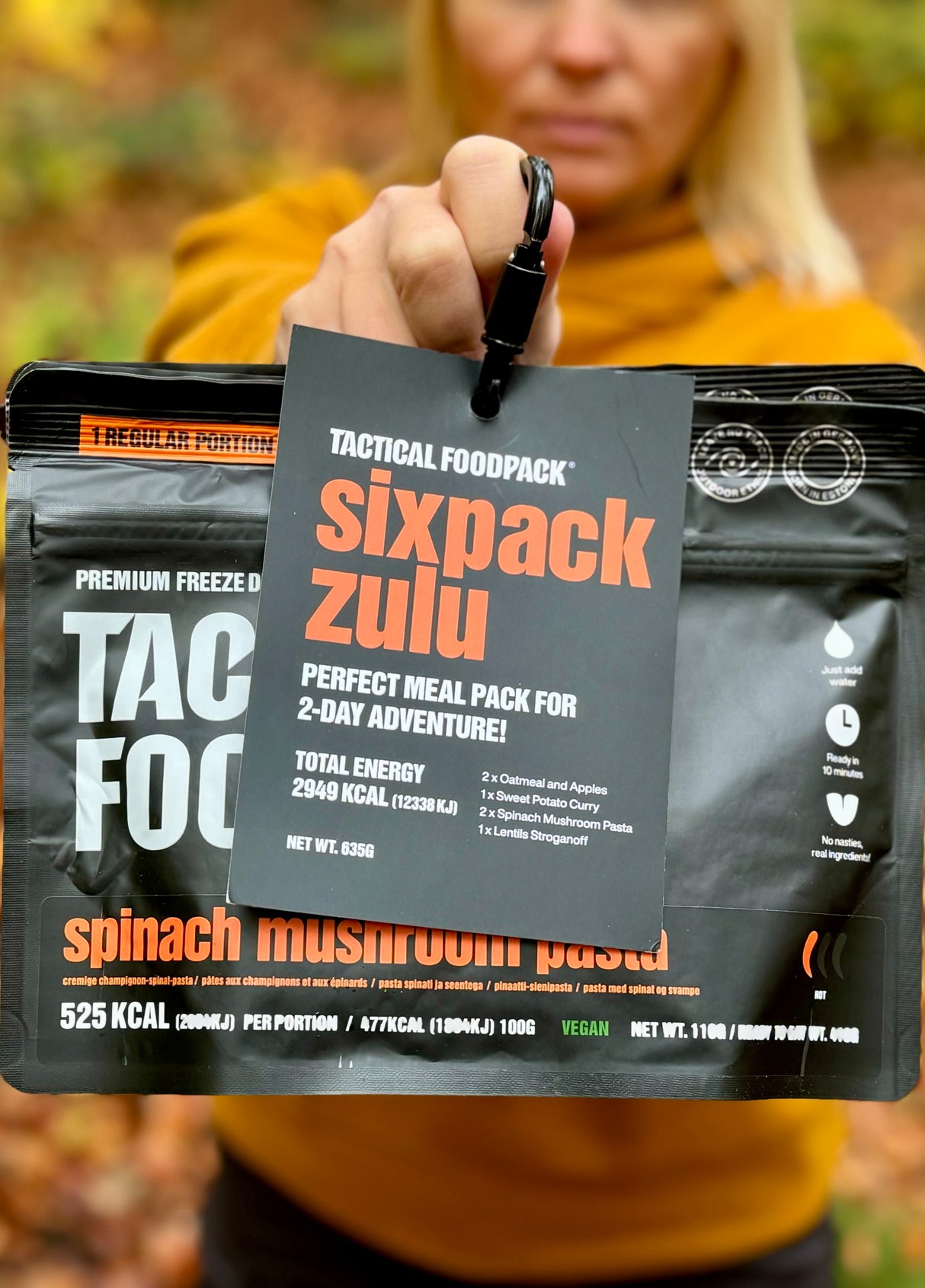 Tactical Foodpack - Sixpack Zulu Feltration, 6 måltider, 2.949 Kcal fra Tactical Foodpack - billede nr. 5 hos GrejFreak.dk