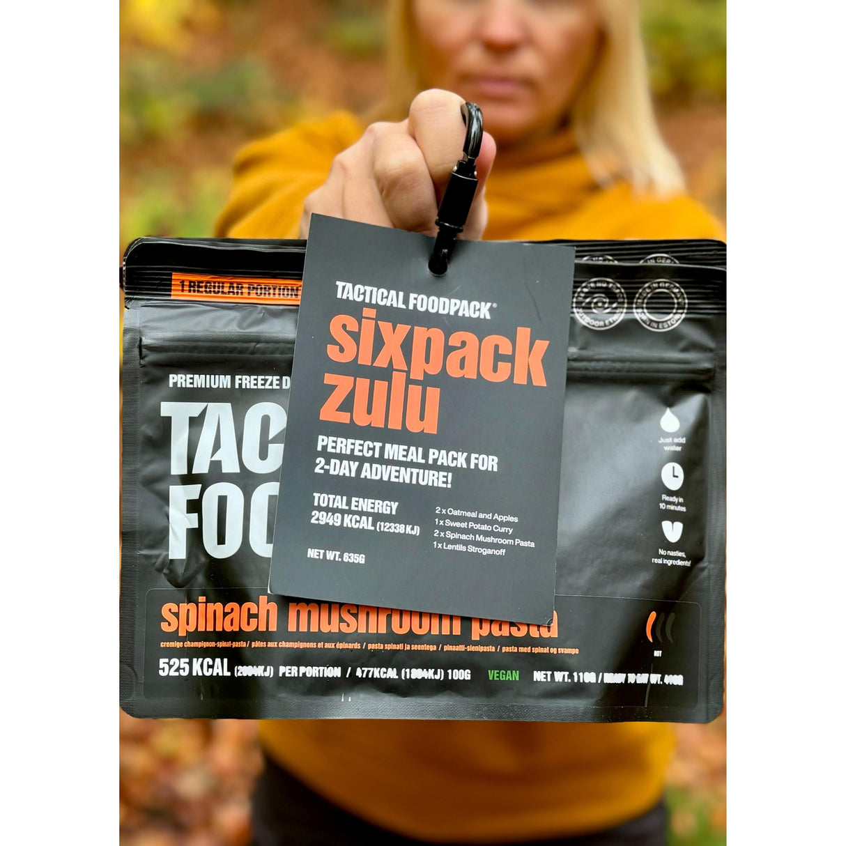 Tactical Foodpack - Sixpack Zulu Feltration, 6 måltider, 2.949 Kcal fra Tactical Foodpack - billede nr. 5 hos GrejFreak.dk