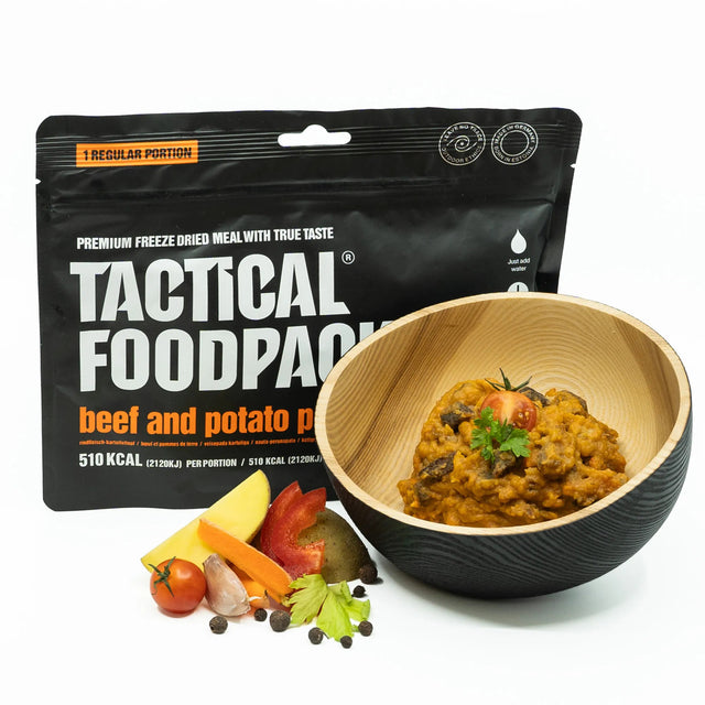 Tactical Foodpack - Stuvning Med Oksekød Og Kartoffel, 515 kcal fra Tactical Foodpack - billede nr. 1 hos GrejFreak.dk