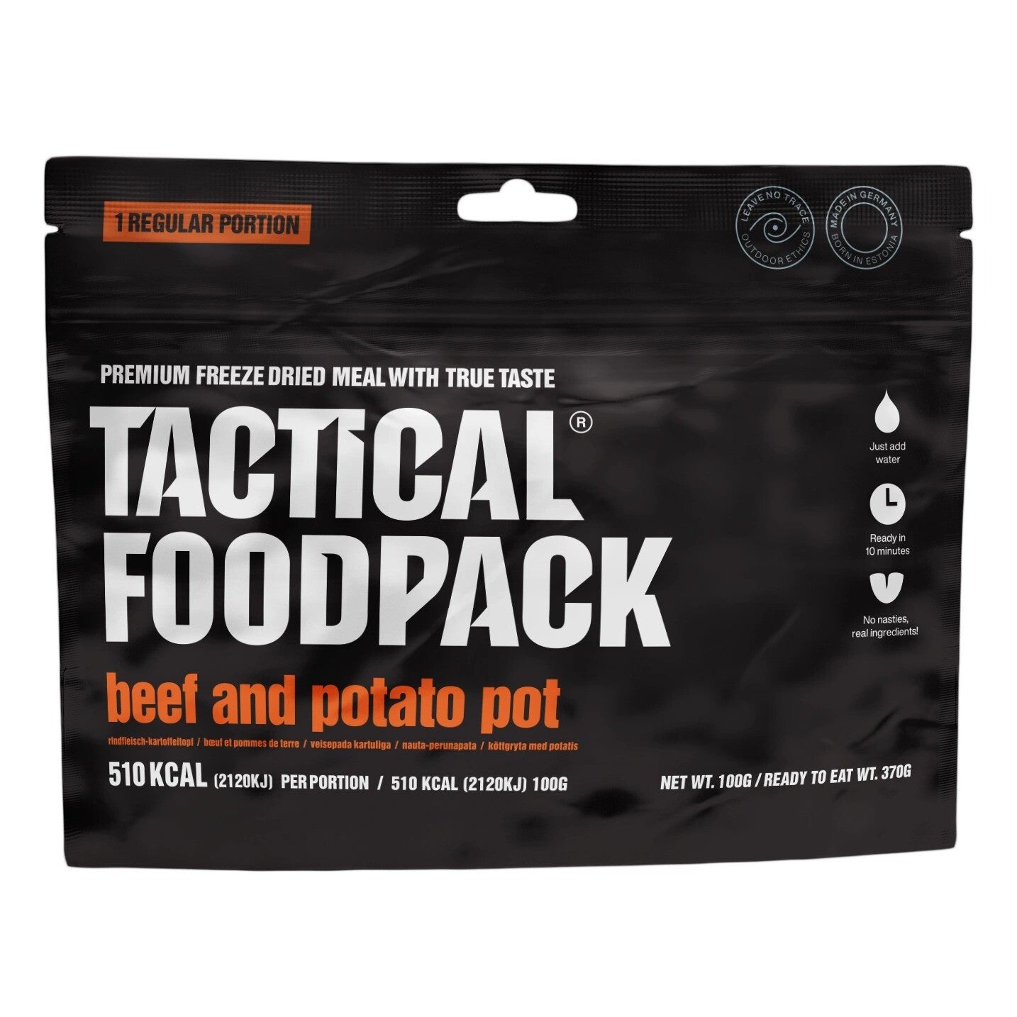 Tactical Foodpack - Stuvning Med Oksekød Og Kartoffel, 515 kcal fra Tactical Foodpack - billede nr. 2 hos GrejFreak.dk