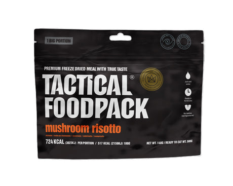 Tactical Foodpack - Svampe Risotto - Stor Portion, 724 Kcal fra Tactical Foodpack - billede nr. 1 hos GrejFreak.dk