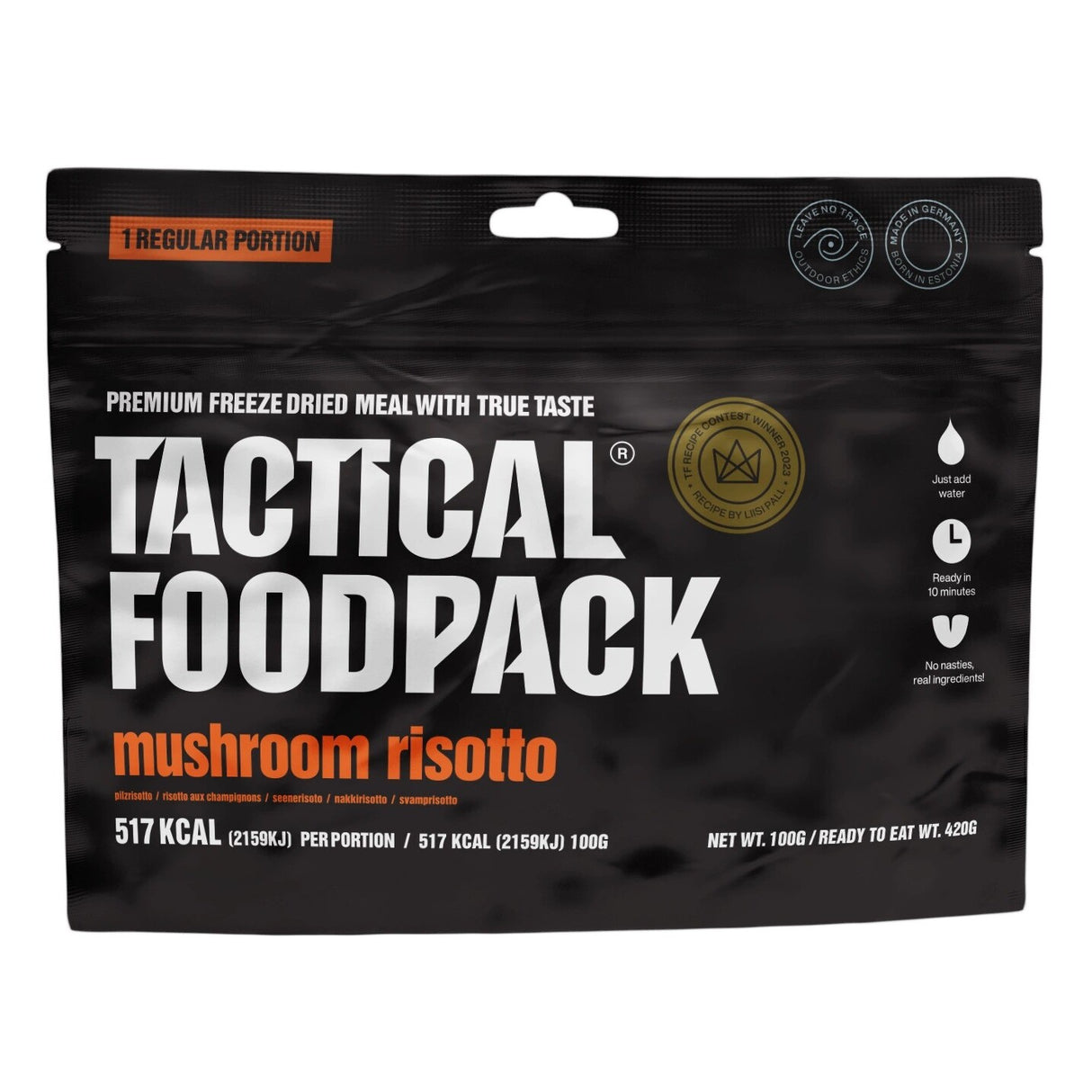 Tactical Foodpack - Svamperisotto, 517 Kcal fra Tactical Foodpack - billede nr. 2 hos GrejFreak.dk