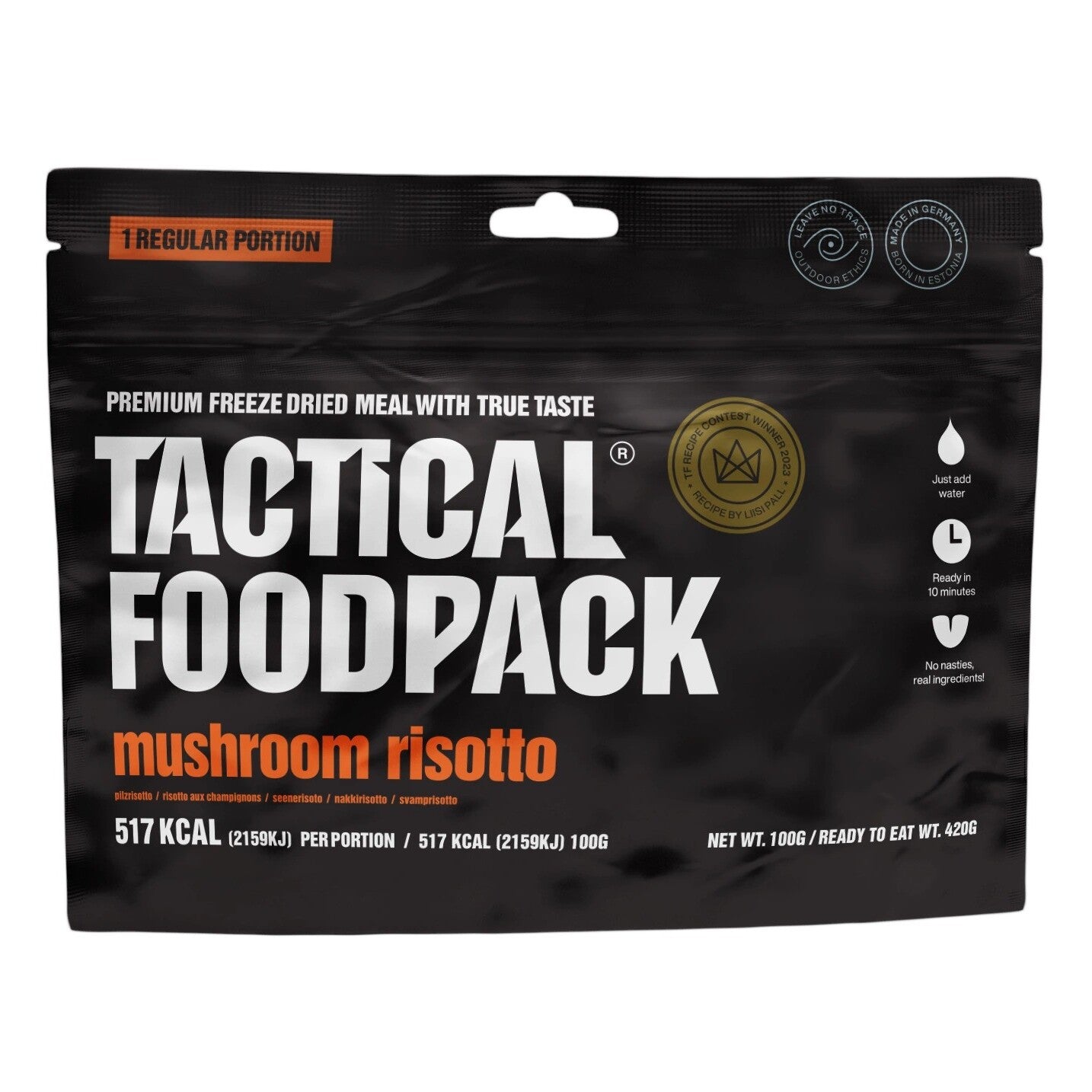 Tactical Foodpack - Svamperisotto, 517 Kcal fra Tactical Foodpack - billede nr. 2 hos GrejFreak.dk