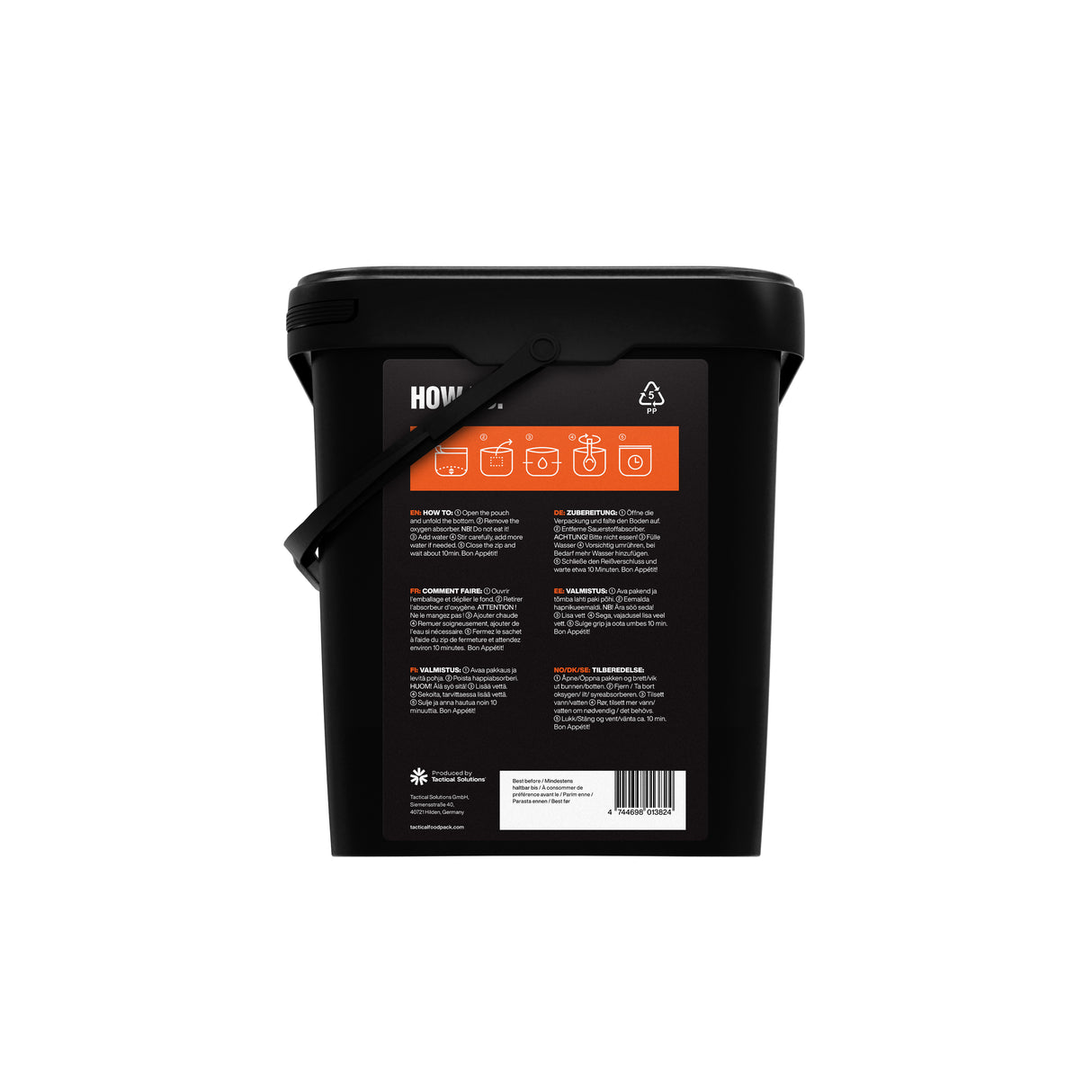 Tactical Foodpack - Vegansk Weekpack Juliett Feltration, 21 måltider (10.290 Kcal) fra Tactical Foodpack - billede nr. 3 hos GrejFreak.dk