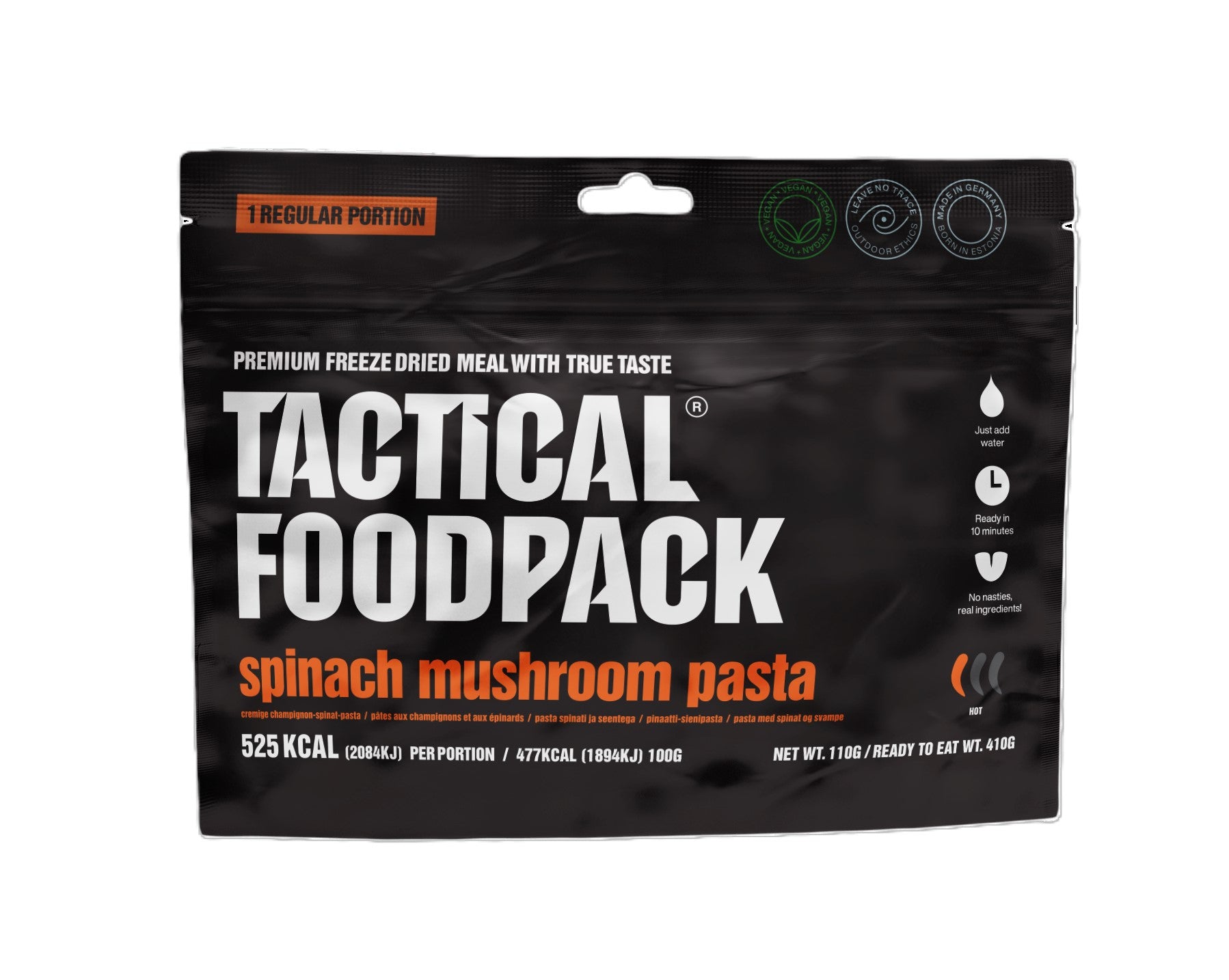 Tactical Foodpack - Vegansk Weekpack Juliett Feltration, 21 måltider (10.290 Kcal) fra Tactical Foodpack - billede nr. 9 hos GrejFreak.dk