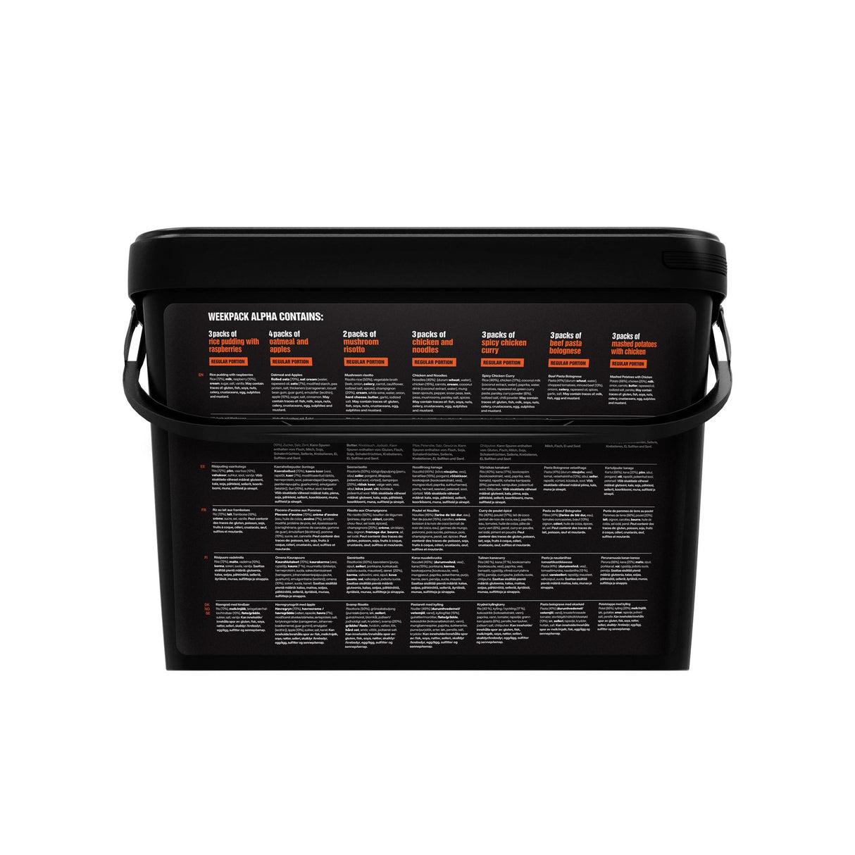 Tactical Foodpack - Weekpack Alpha Feltration, 21 måltider, 10.206 Kcal fra Tactical Foodpack - billede nr. 2 hos GrejFreak.dk