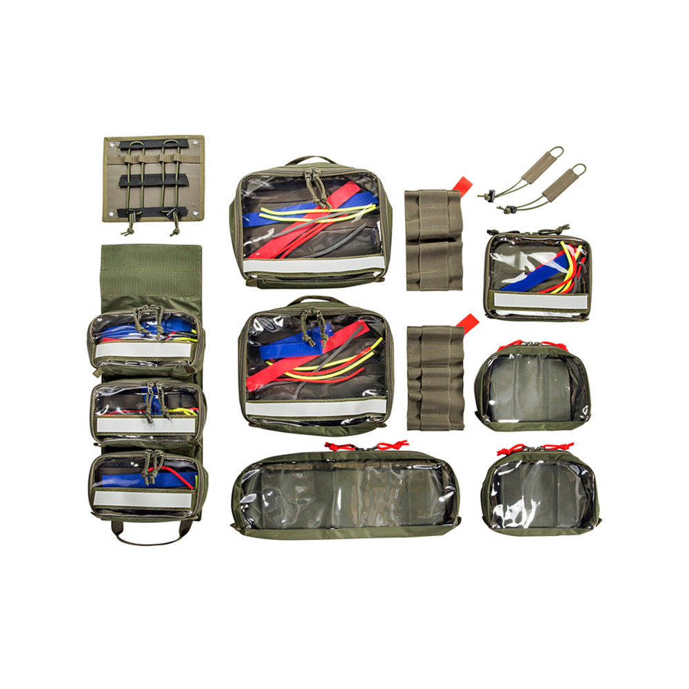 Tasmanian Tiger - Modular Medic Insert Transparent Pouches 30VL Olivengrøn fra Tasmanian Tiger - billede nr. 1 hos GrejFreak.dk