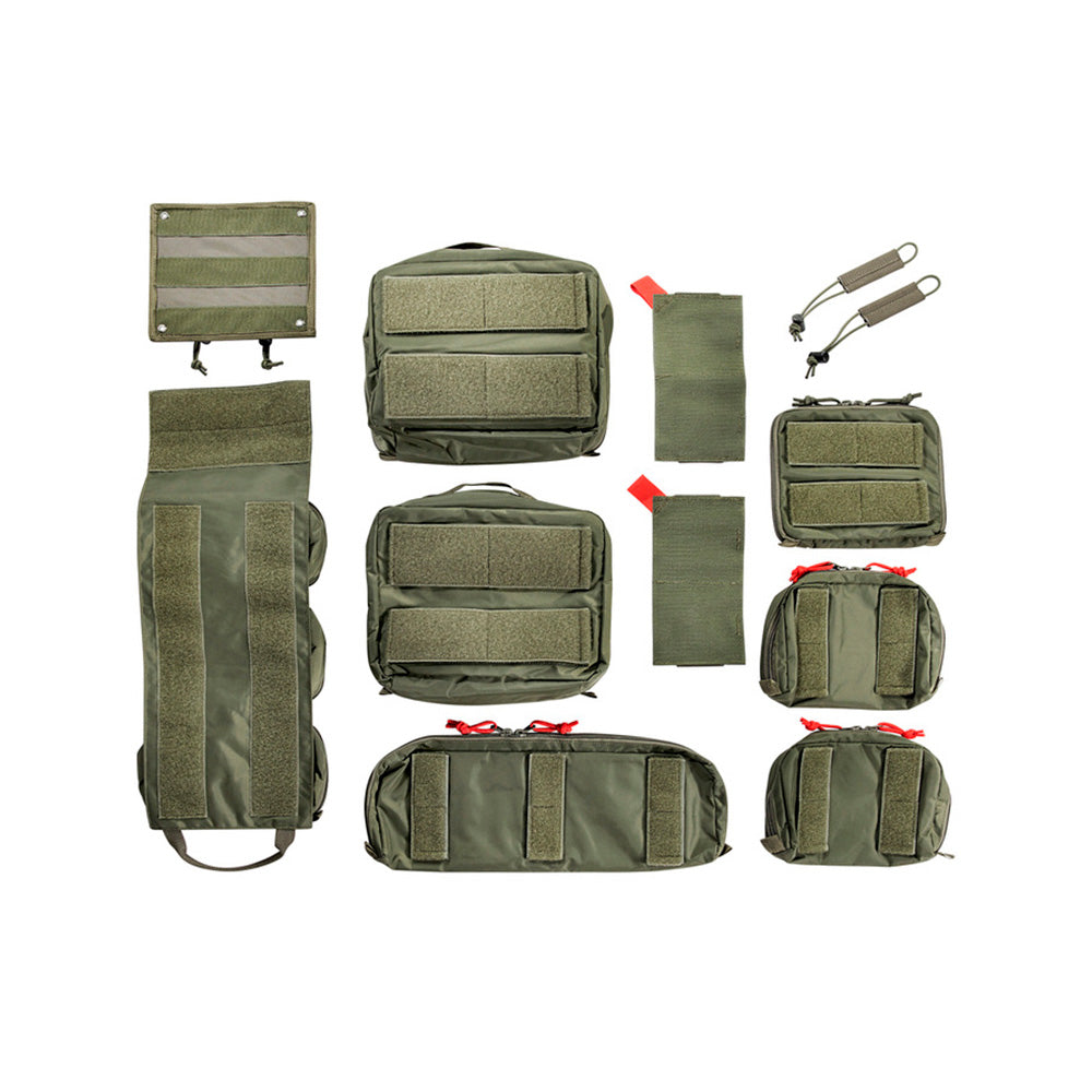 Tasmanian Tiger - Modular Medic Insert Transparent Pouches 30VL Olivengrøn fra Tasmanian Tiger - billede nr. 2 hos GrejFreak.dk