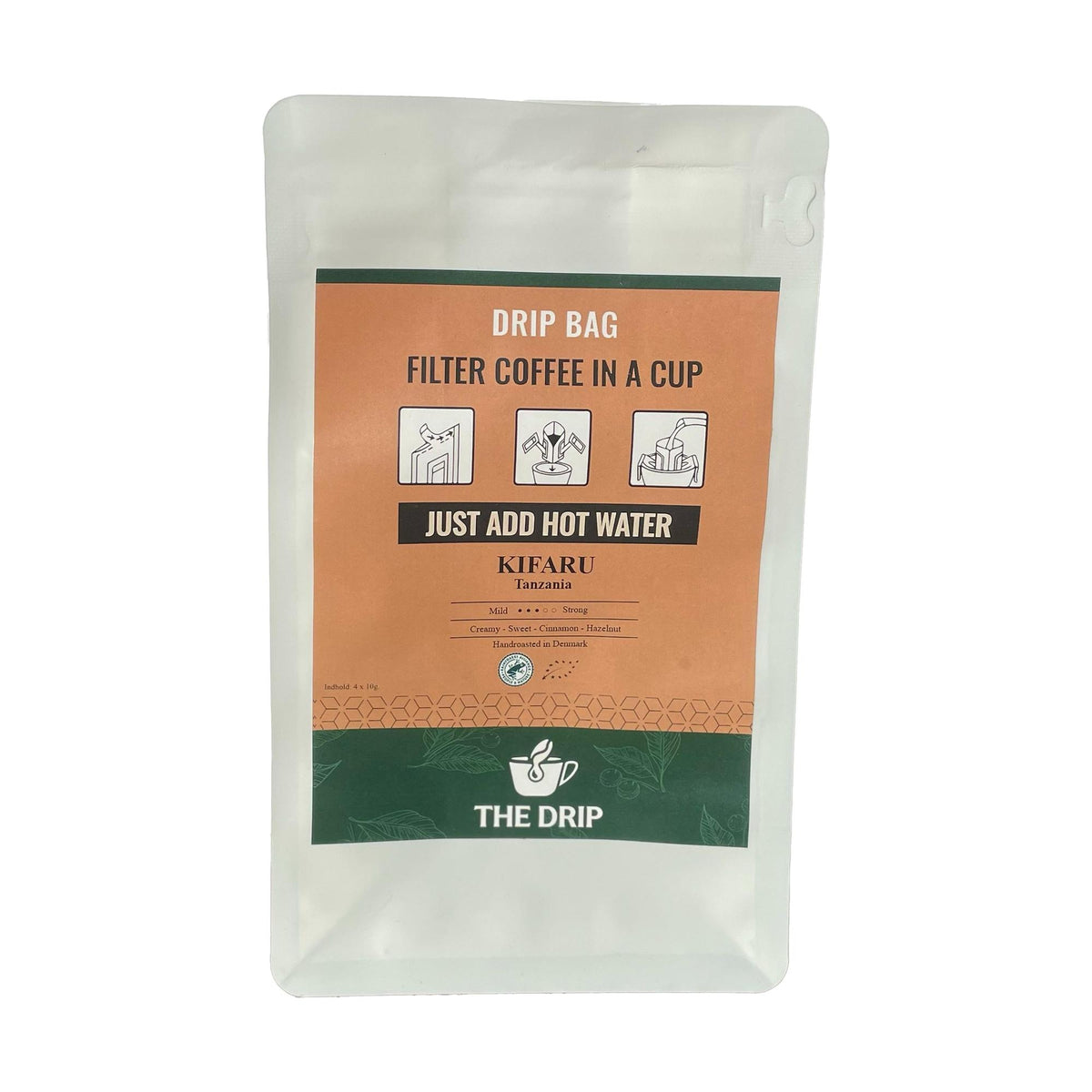 The Drip - Kaffe Drip Bags, Kifaru 4-Pak fra The Drip - billede nr. 1 hos GrejFreak.dk
