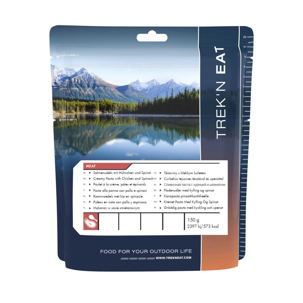 Trek'n Eat - Flødenudler Med Kylling Og Spinat (573 kcal) fra Trek'n Eat - billede nr. 1 hos GrejFreak.dk