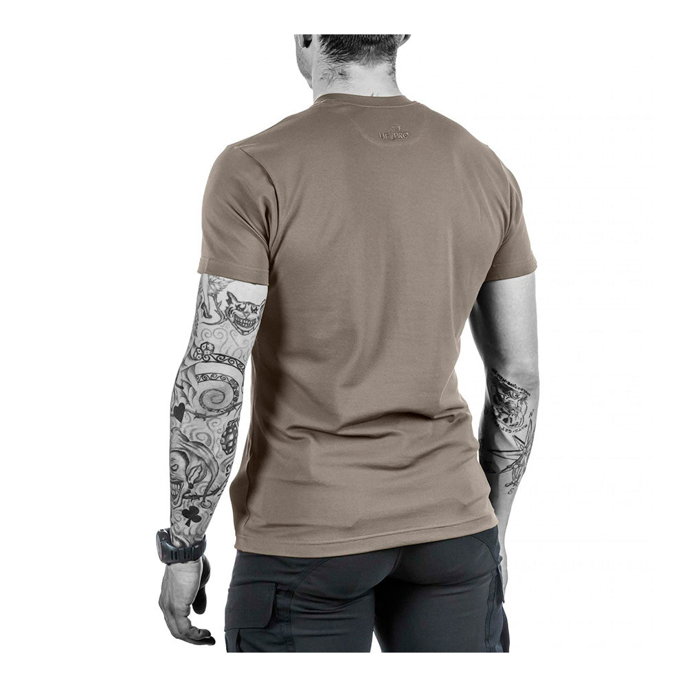UF PRO - Urban Herre T-shirt Brown Grey fra UF PRO - billede nr. 2 hos GrejFreak.dk