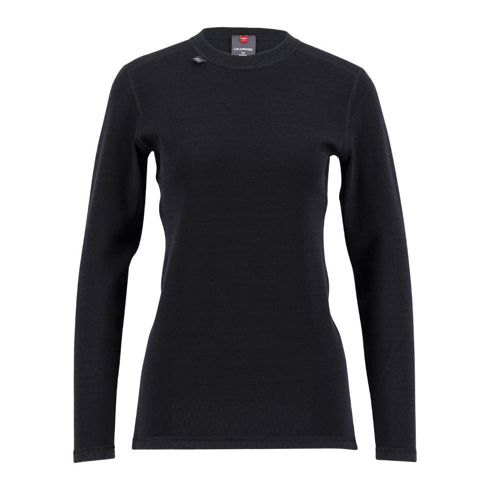 Ulvang - Comfort 200 Rundhalset Dame Trøje // Sort fra Ulvang - billede nr. 1 hos GrejFreak.dk