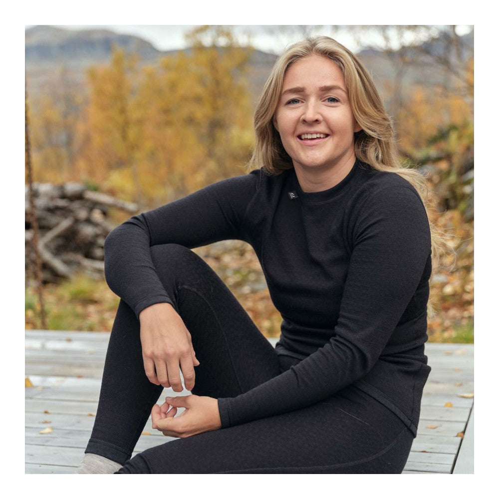 Ulvang - Comfort 200 Rundhalset Dame Trøje // Sort fra Ulvang - billede nr. 3 hos GrejFreak.dk