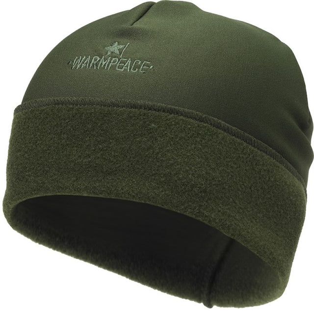 Warmpeace - Skip Powerstretch Fleecehat // Olivengrøn fra Warmpeace - billede nr. 1 hos GrejFreak.dk