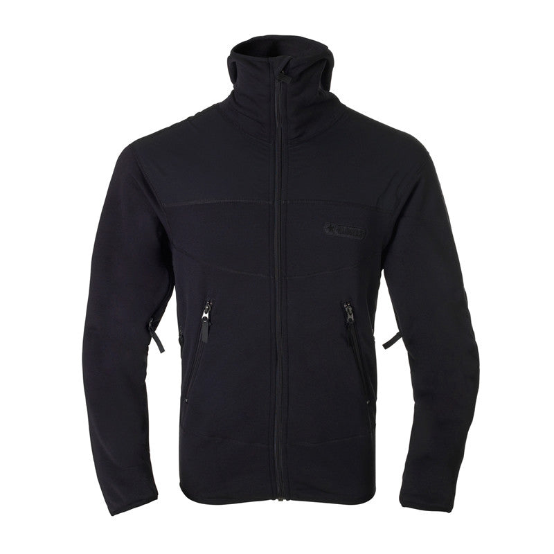 Warmpeace - Sneaker Powerstretch Fleecejakke // Sort fra Warmpeace - billede nr. 1 hos GrejFreak.dk