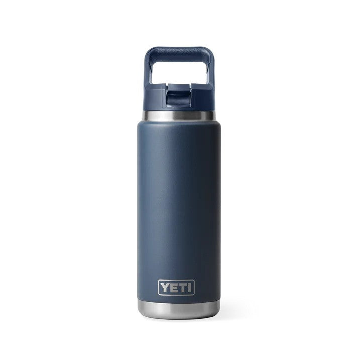 YETI - Rambler Straw Cap Flaske 769 ml // Navy fra YETI - billede nr. 1 hos GrejFreak.dk