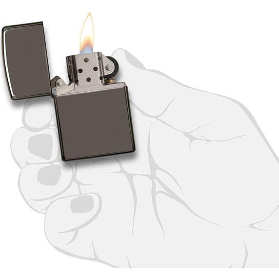 Zippo - Black Ice Lighter fra Zippo - billede nr. 4 hos GrejFreak.dk