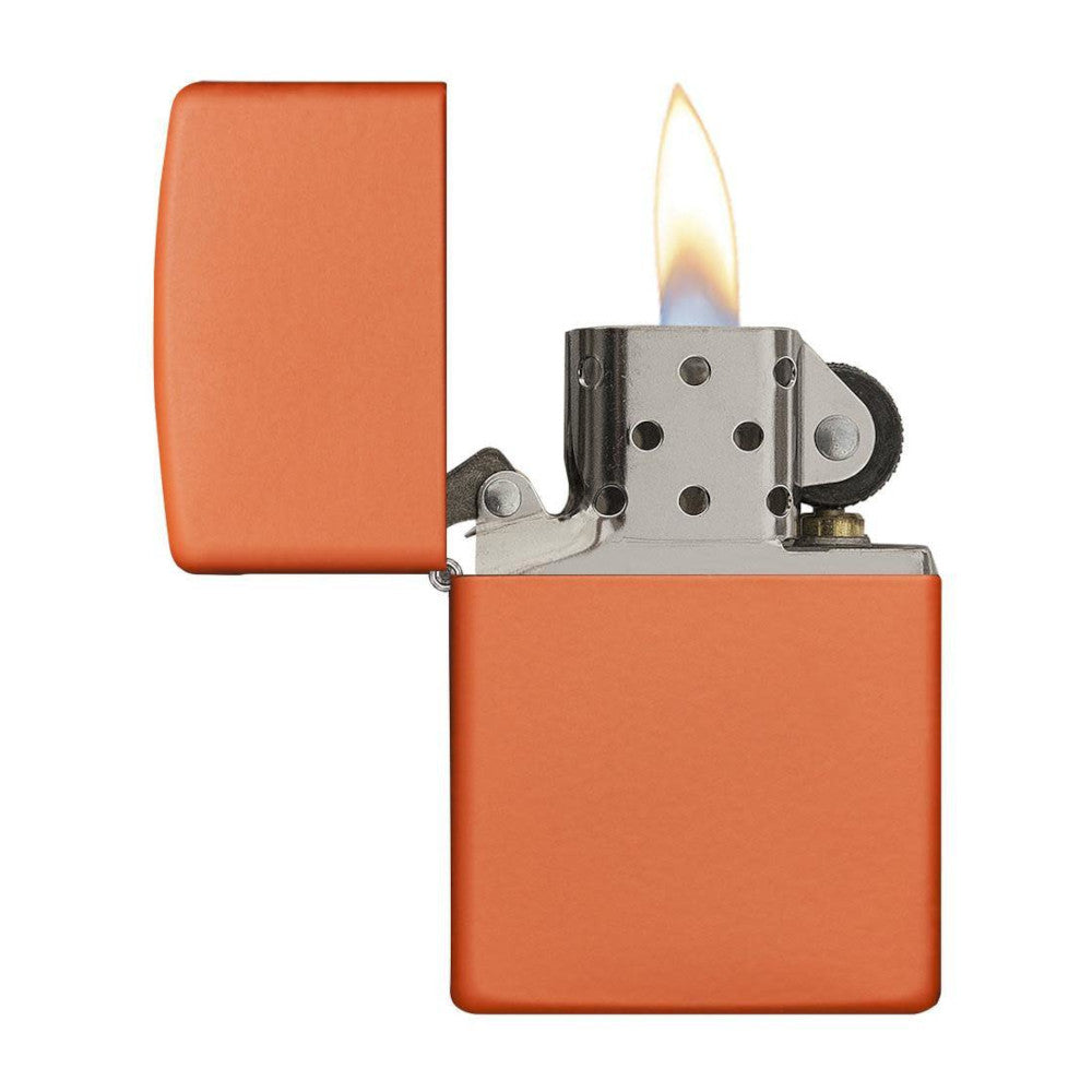 Zippo - Classic Orange Matte Lighter fra Zippo - billede nr. 3 hos GrejFreak.dk