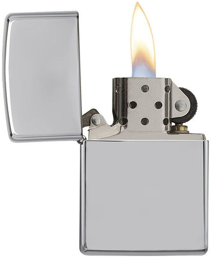 Zippo - High Polish Chrome Lighter fra Zippo - billede nr. 3 hos GrejFreak.dk