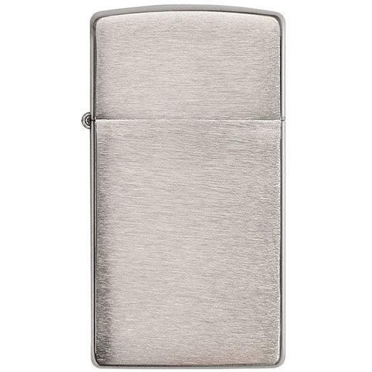 Zippo - Slim Brushed Chrome Lighter fra Zippo - billede nr. 1 hos GrejFreak.dk