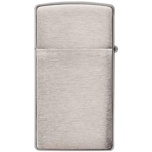 Zippo - Slim Brushed Chrome Lighter fra Zippo - billede nr. 2 hos GrejFreak.dk