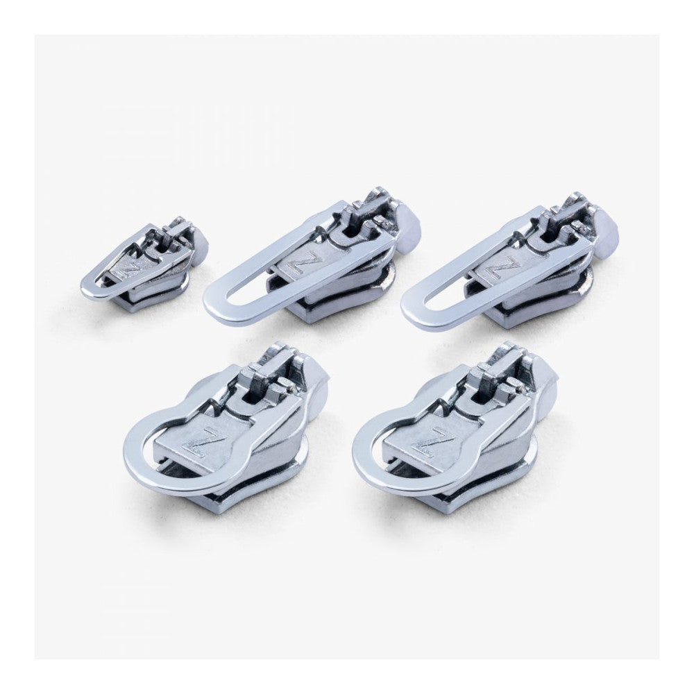 ZlideOn - Multipack Normal Lynlås (5 stk) // Sølv fra ZlideOn - billede nr. 1 hos GrejFreak.dk